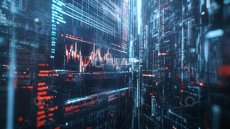 高清大图下载【趣麦麦图】科技感数据流