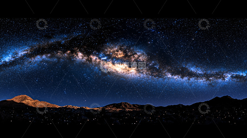 高清大图下载【趣麦麦图】星空银河全景图