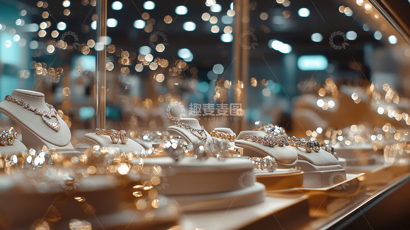 高清大图下载【趣麦麦图】珠宝店橱窗展示