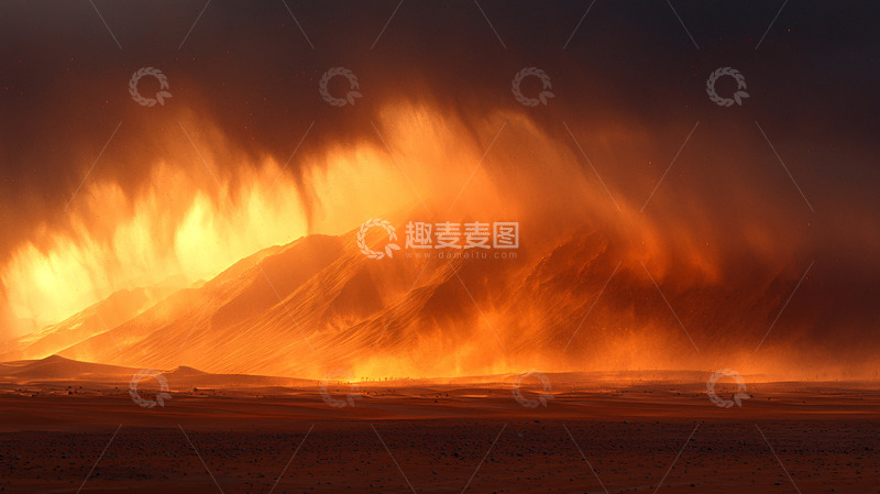 高清大图下载【趣麦麦图】火焰山