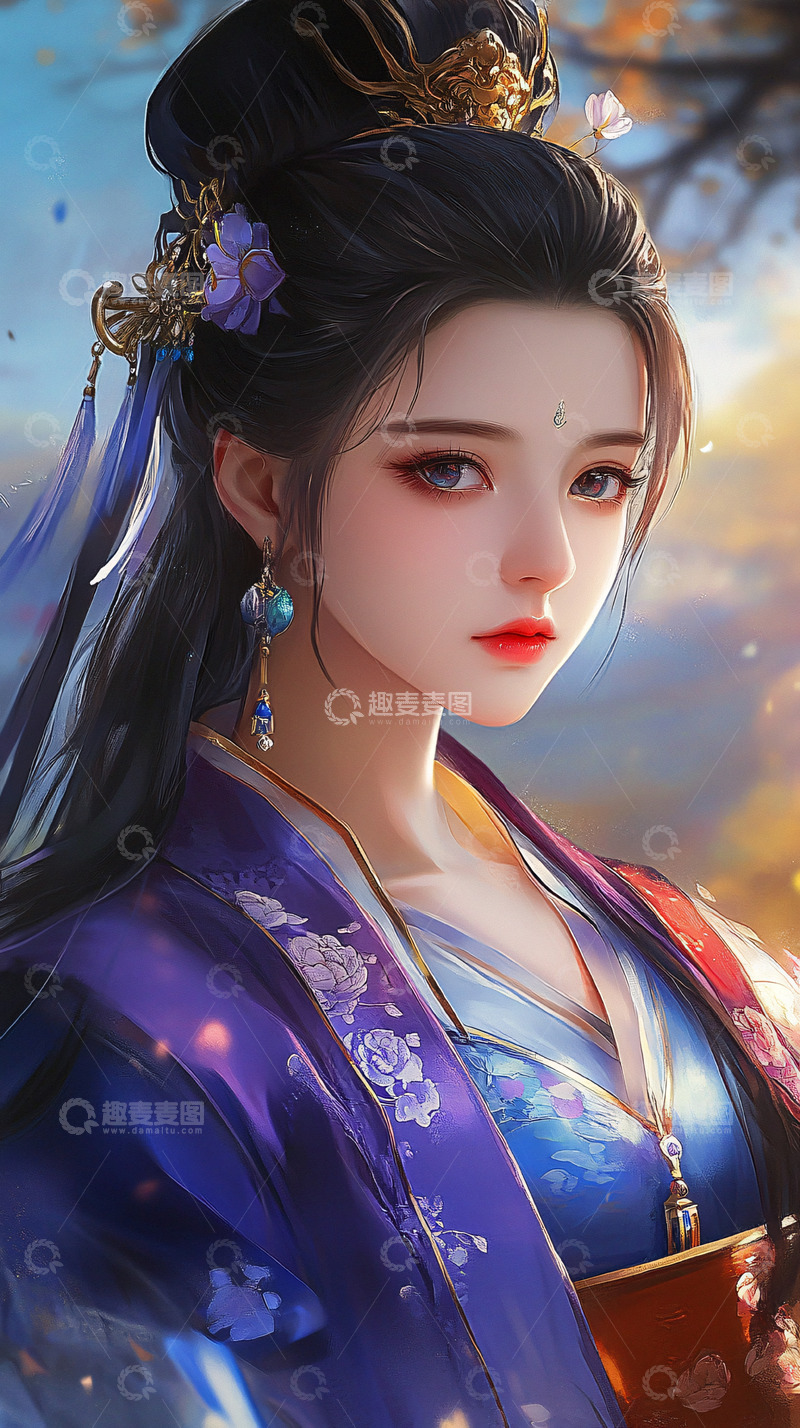 高清大图下载【趣麦麦图】古风美女