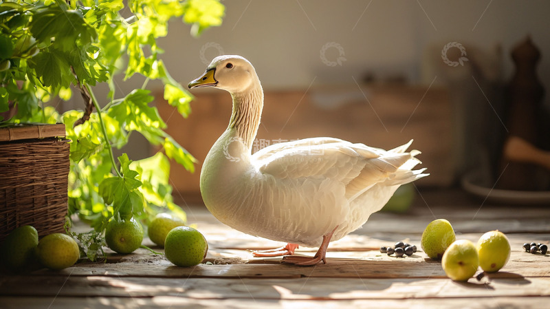 高清大图下载【趣麦麦图】白色鹅