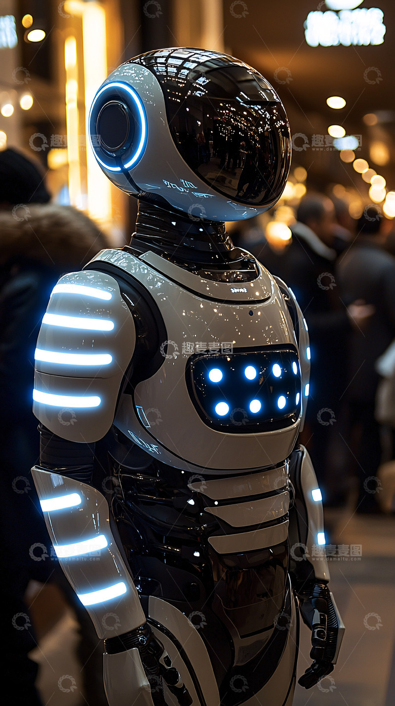 高清大图下载【趣麦麦图】科幻风格机器人
