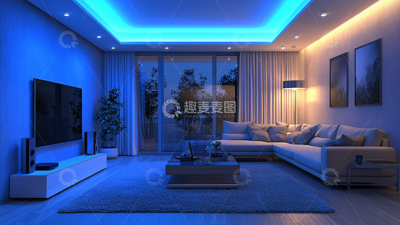 现代简约客厅氛围灯