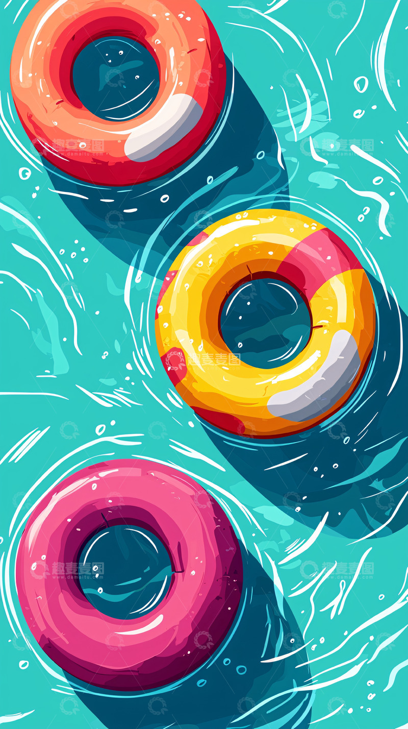 高清大图下载【趣麦麦图】游泳圈