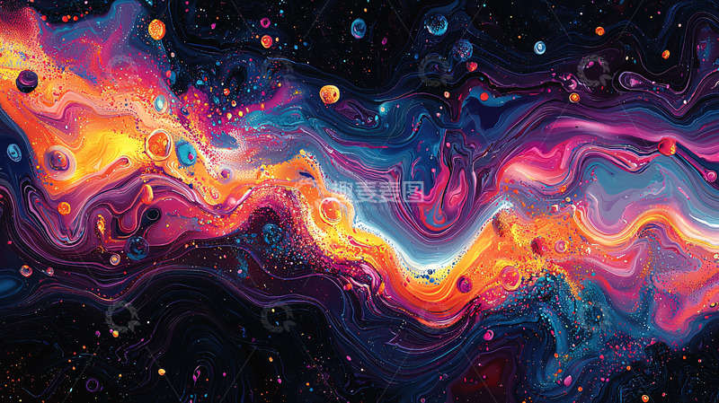 高清大图下载【趣麦麦图】宇宙星云流体