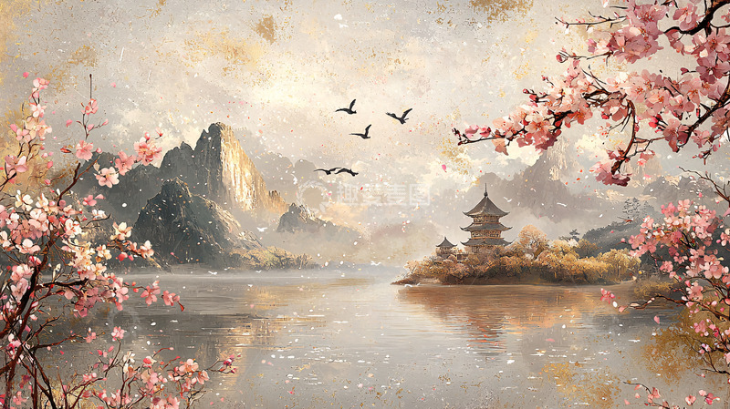 高清大图下载【趣麦麦图】水墨画山水