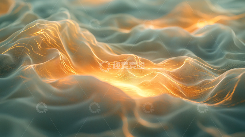 高清大图下载【趣麦麦图】抽象光波能量流