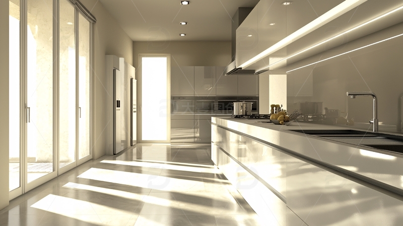 高清大图下载【趣麦麦图】现代极简风格厨房