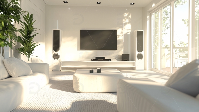 高清大图下载【趣麦麦图】极简风格现代客厅