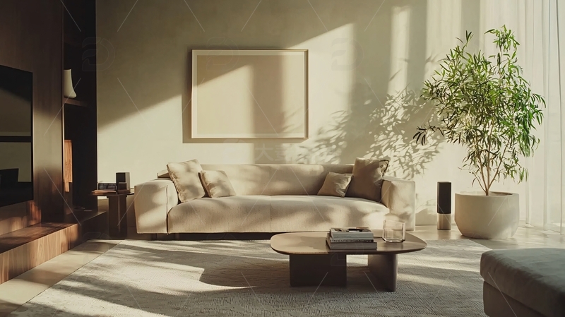 高清大图下载【趣麦麦图】极简现代客厅设计