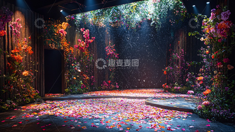 高清大图下载【趣麦麦图】梦幻舞台背景1
