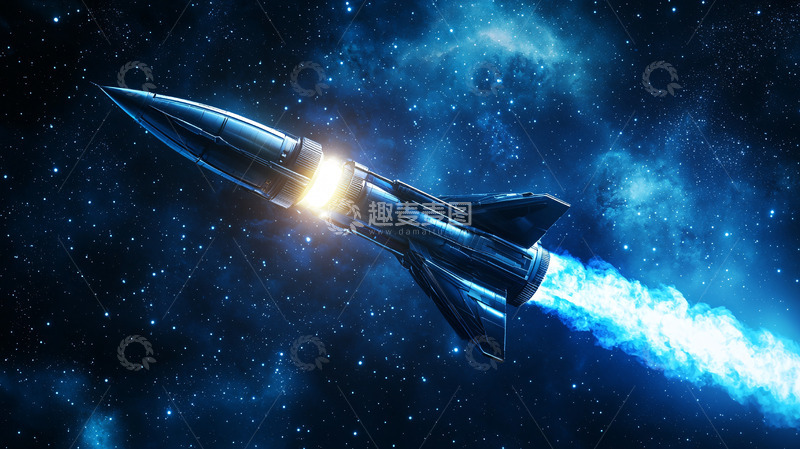 高清大图下载【趣麦麦图】宇宙飞船发射