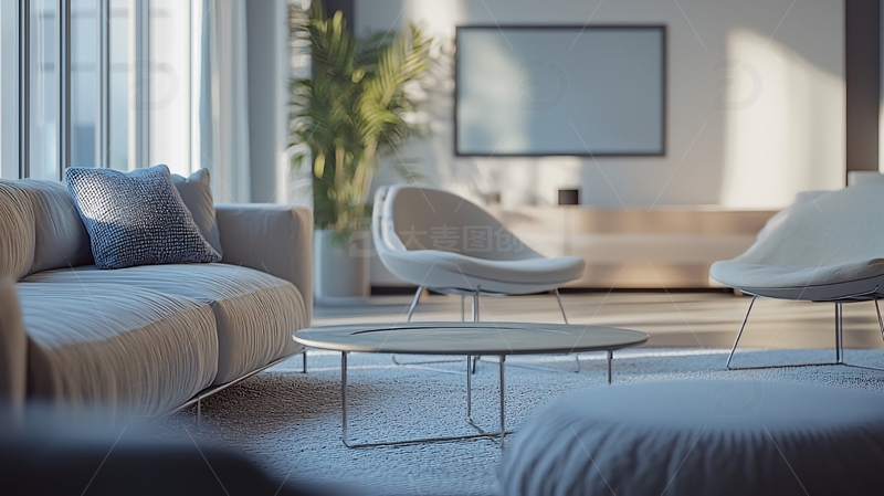 高清大图下载【趣麦麦图】极简现代客厅家居设计