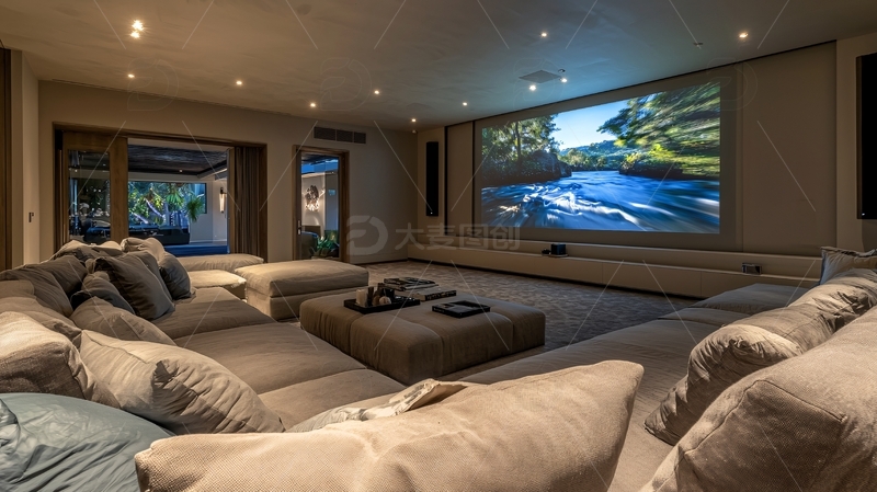 高清大图下载【趣麦麦图】高端家庭影院