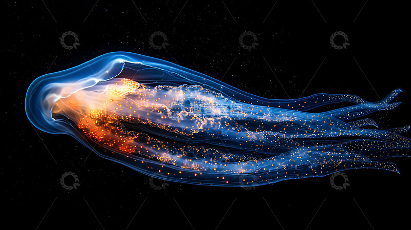 高清大图下载【趣麦麦图】深海发光生物