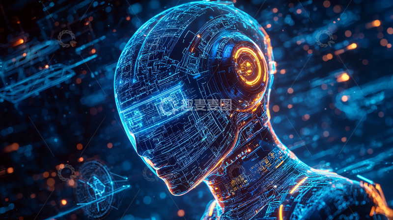 高清大图下载【趣麦麦图】未来科技感人像