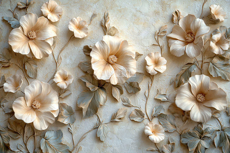 高清大图下载【趣麦麦图】立体花卉壁纸