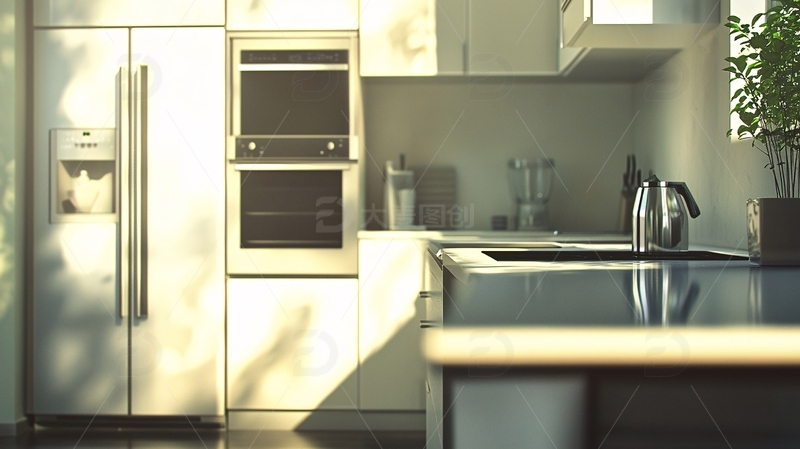 高清大图下载【趣麦麦图】现代简约风格厨房4