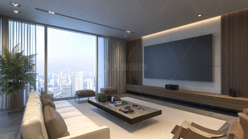 高清大图下载【趣麦麦图】现代简约客厅家居设计