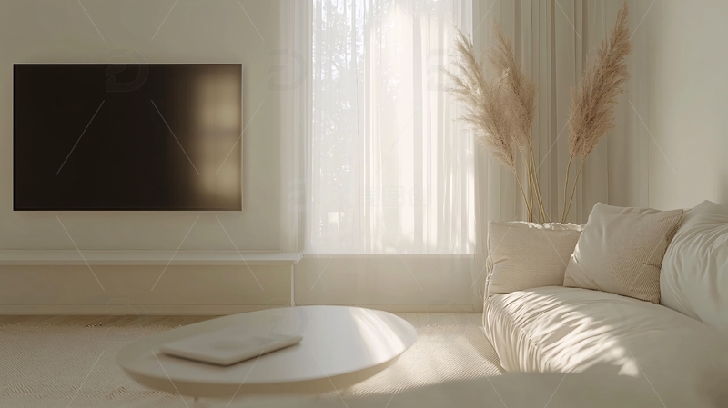 高清大图下载【趣麦麦图】极简风客厅装修