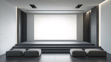 极简风格家庭影院