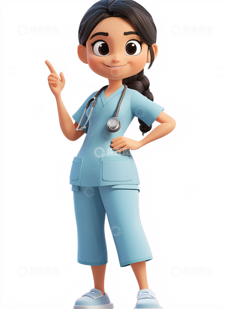 高清大图下载【趣麦麦图】卡通护士