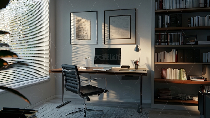 高清大图下载【趣麦麦图】极简风格办公桌