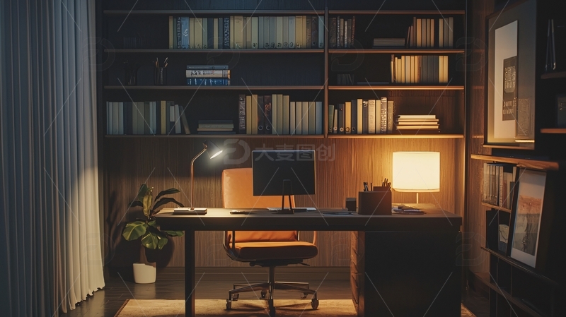 高清大图下载【趣麦麦图】书房高清图片