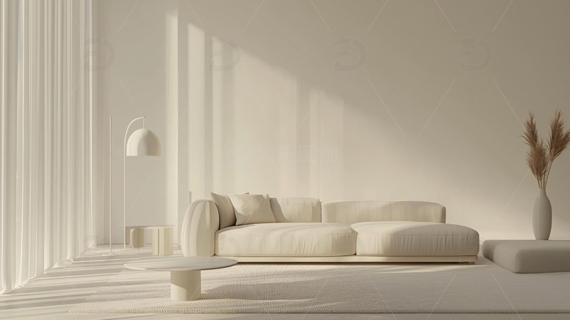 高清大图下载【趣麦麦图】极简风格客厅设计