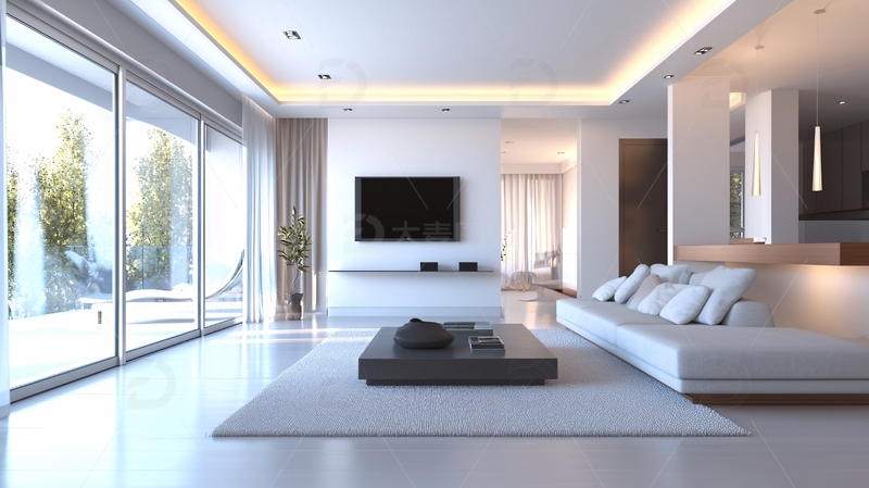 高清大图下载【趣麦麦图】现代简约风格客厅5