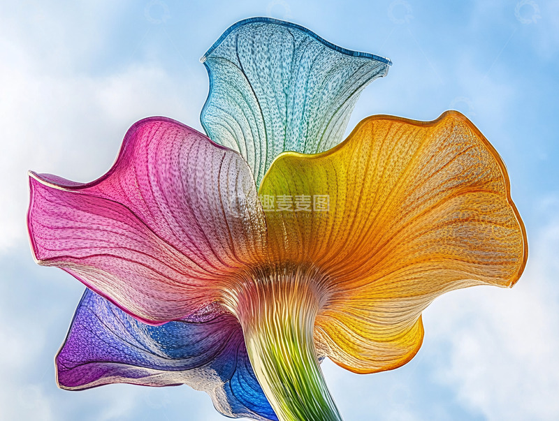 高清大图下载【趣麦麦图】彩虹花朵