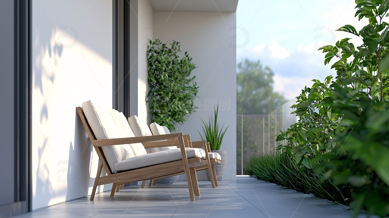 高清大图下载【趣麦麦图】阳台休闲椅高清图片