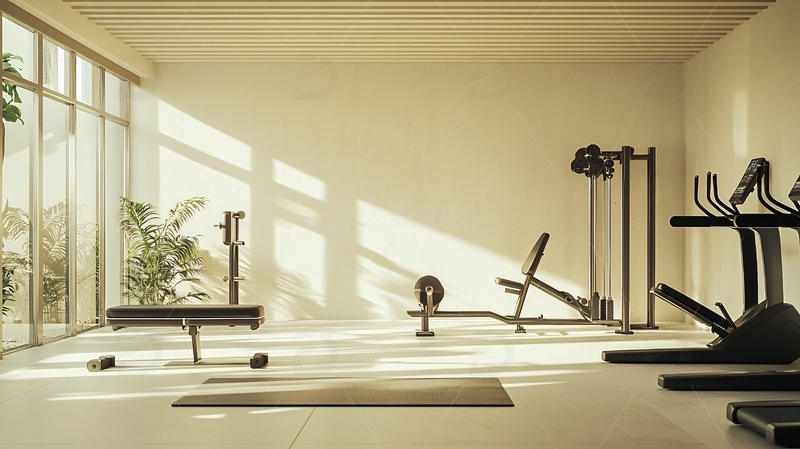 高清大图下载【趣麦麦图】极简风格健身房