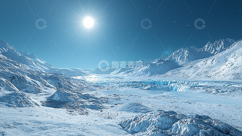 高清大图下载【趣麦麦图】冰川雪山极地风景