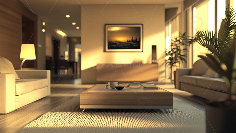 高清大图下载【趣麦麦图】现代简约风格客厅6