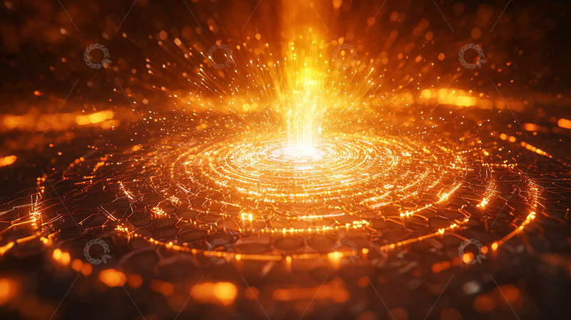 高清大图下载【趣麦麦图】科技感光束