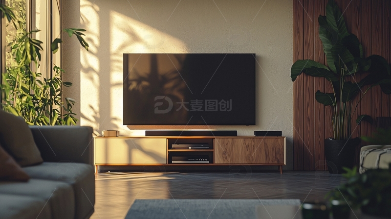 高清大图下载【趣麦麦图】现代简约客厅电视背景墙
