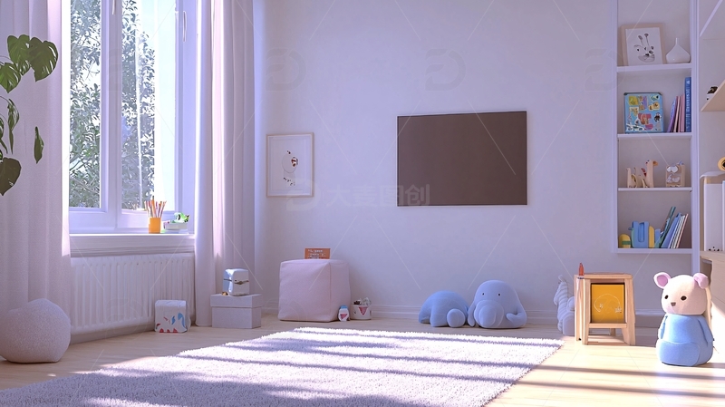 高清大图下载【趣麦麦图】温馨舒适儿童房