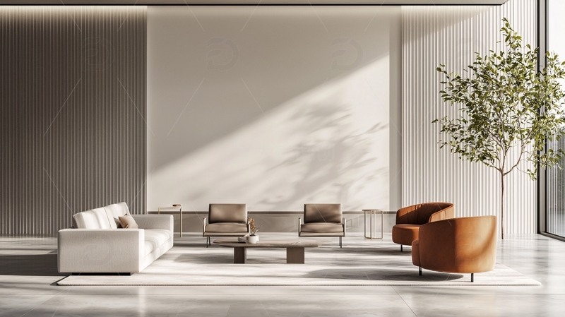 高清大图下载【趣麦麦图】现代简约风格客厅2