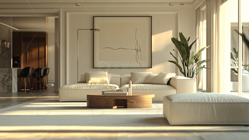 高清大图下载【趣麦麦图】现代简约风格客厅3