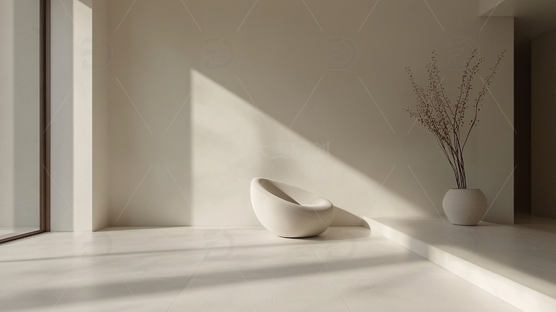 高清大图下载【趣麦麦图】极简风格白色室内设计