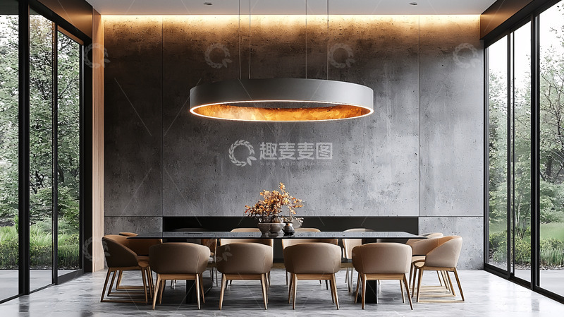 高清大图下载【趣麦麦图】现代简约餐厅全景