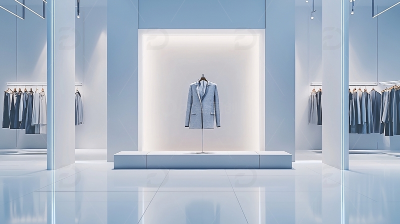 高清大图下载【趣麦麦图】极简风格服装店