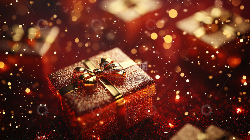 高清大图下载【趣麦麦图】红色礼物盒