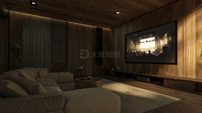 高清大图下载【趣麦麦图】私家影院高清图片