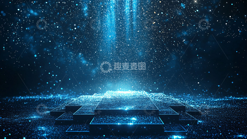 高清大图下载【趣麦麦图】蓝色梦幻舞台