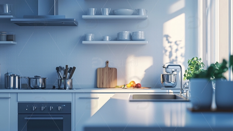 高清大图下载【趣麦麦图】现代简约风格厨房