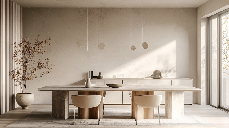 高清大图下载【趣麦麦图】极简风格餐厅设计