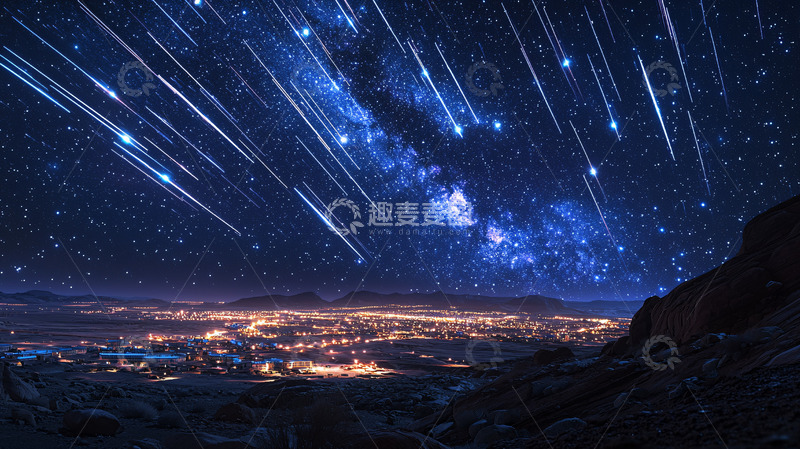 高清大图下载【趣麦麦图】流星雨